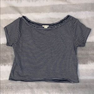 Forever 21 Striped Crop Top